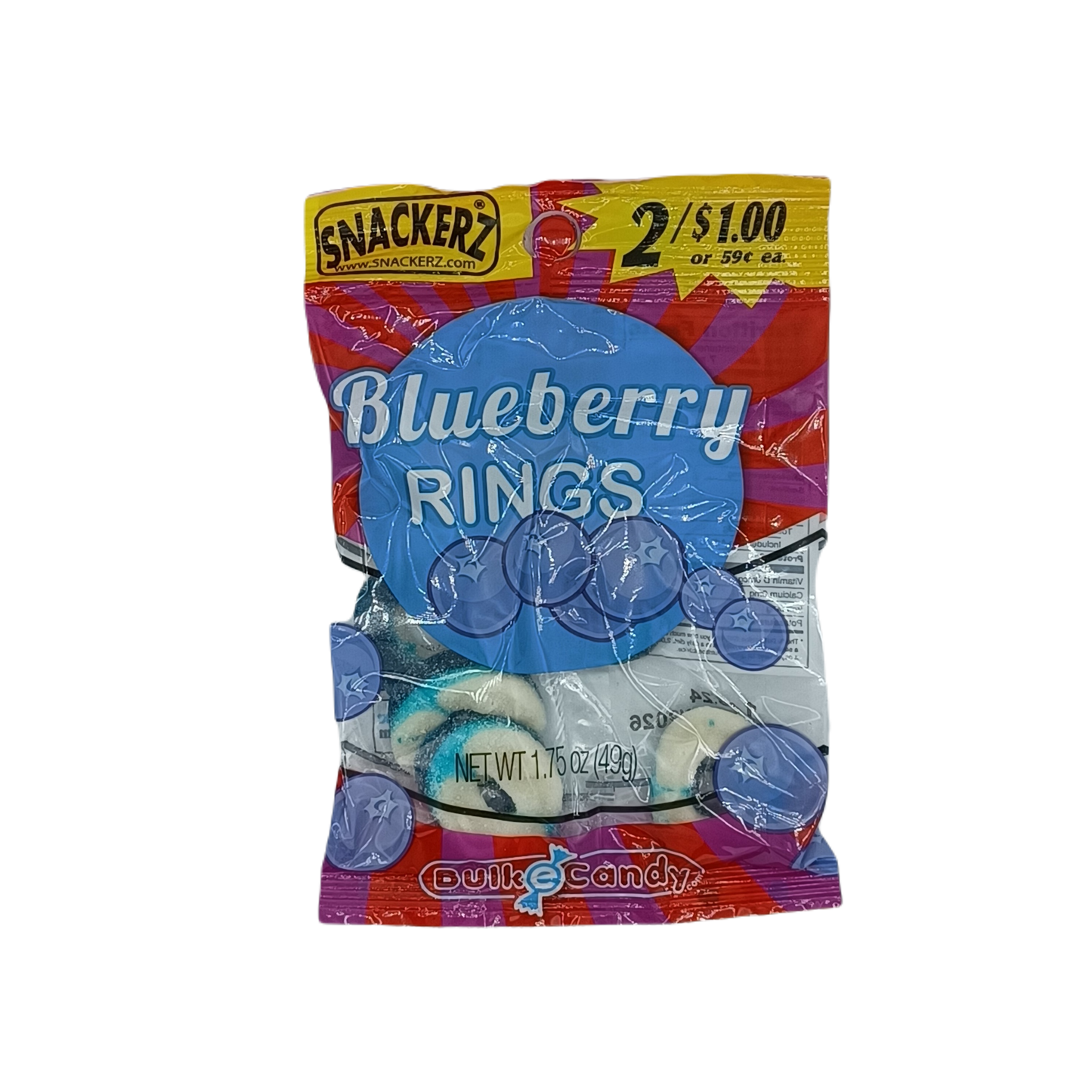 Snackerz 2/$1 blueberry rings 12ct