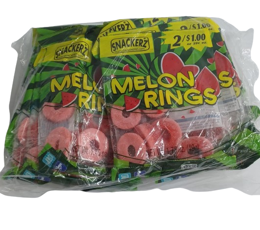 Snackerz 2/$1 melon rings 12ct