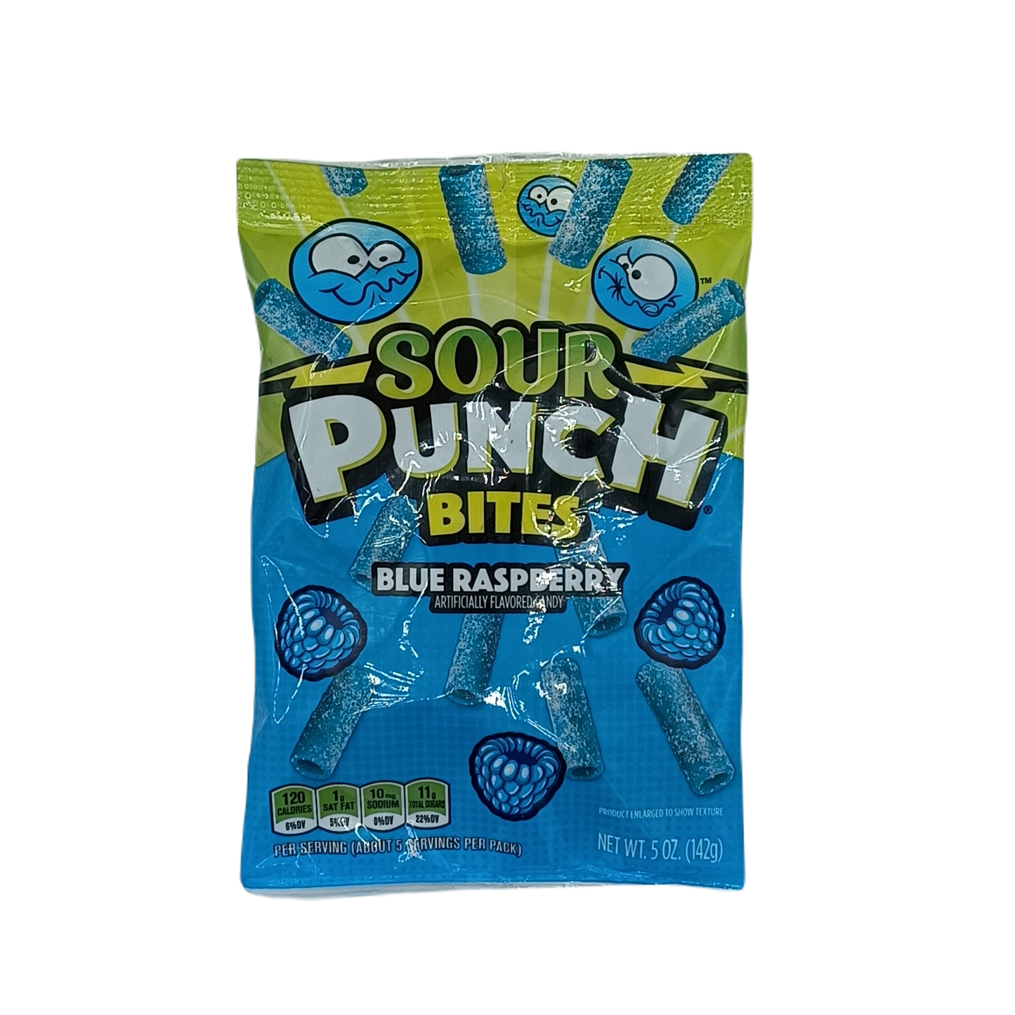 Sour Punch Bites Blue Rasp 5oz