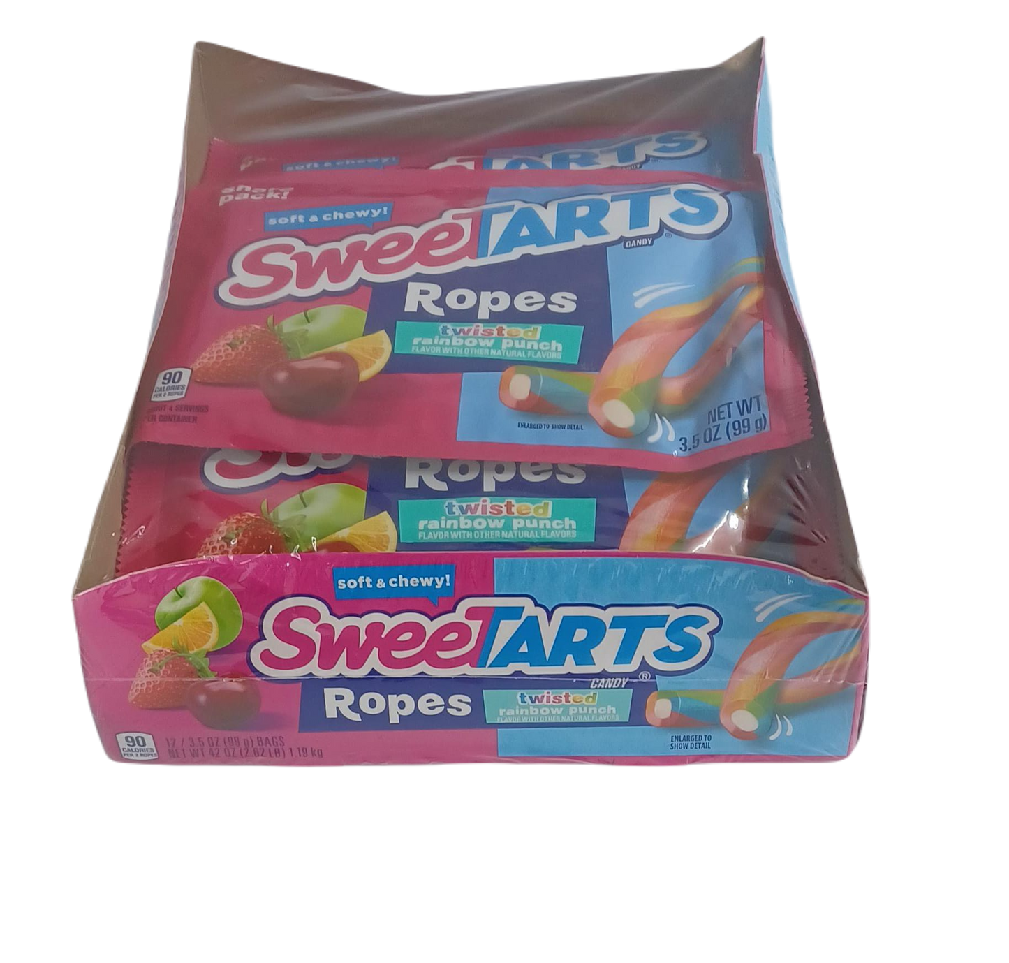 SweetTarts Ropes Twisted Rainbow Punch 3.5oz/12ct