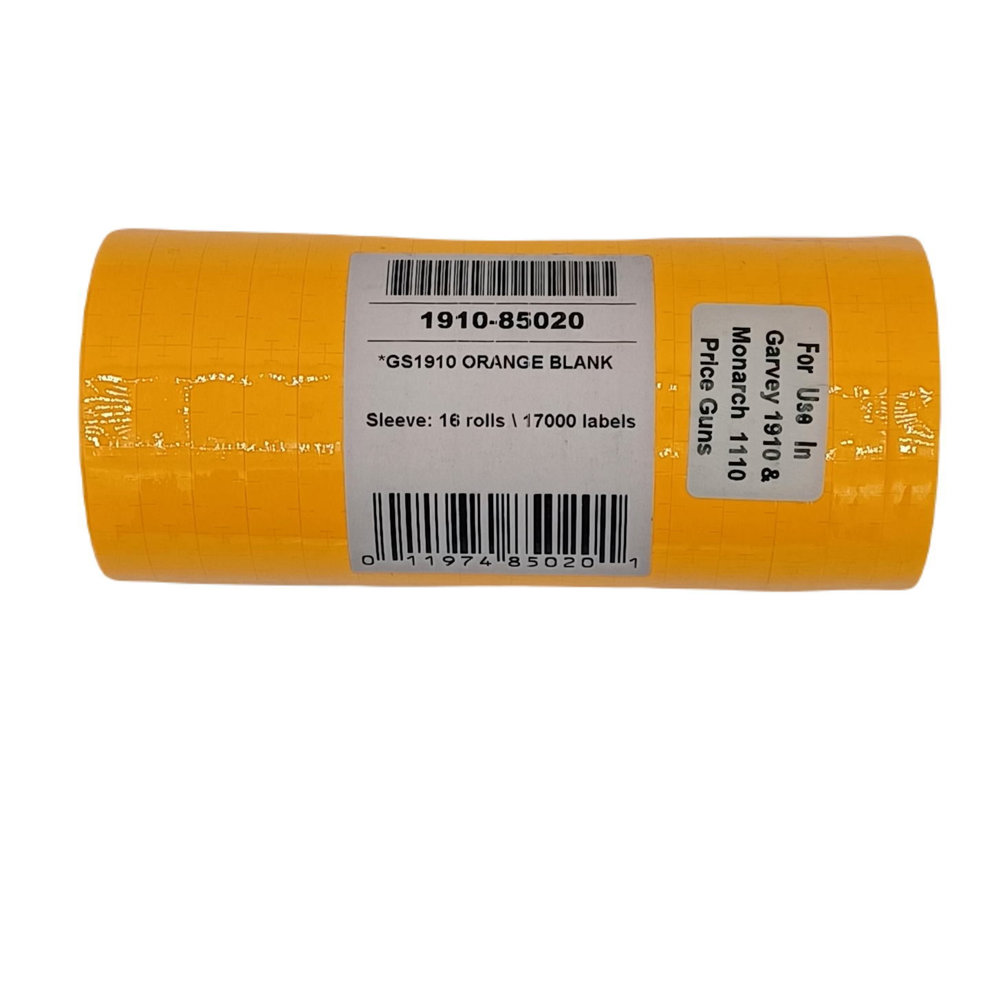 Label 1910 orange 16 rolls/tube