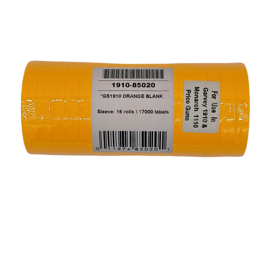 Label 1910 orange 16 rolls/tube