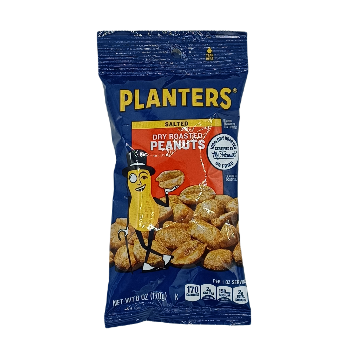 Planters Salted Dry Roasted Peanuts 6oz