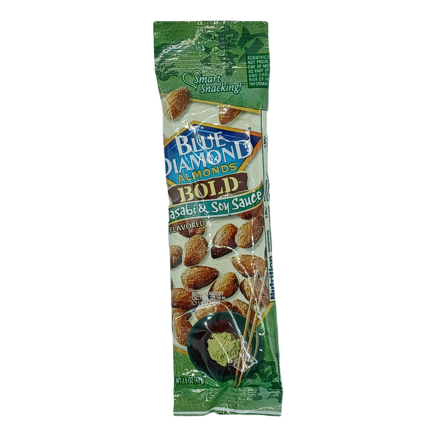 Blue Diamond Almonds Bold Wasabi&SoySuc 1.5oz/12ct