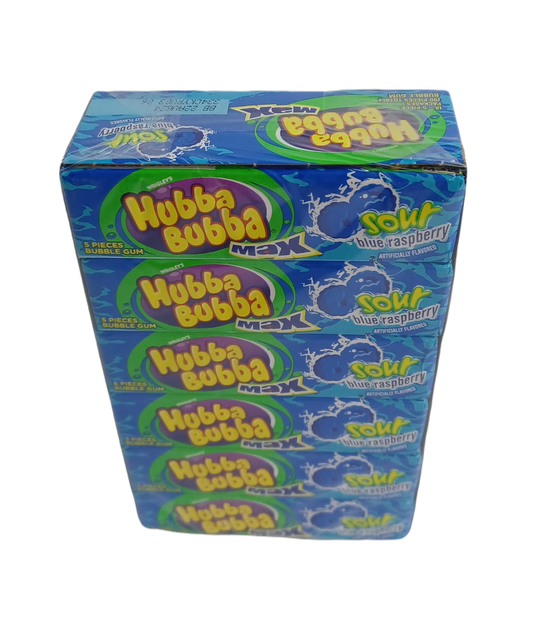 Hubba Bubba Sour Blu Rasp 18ct