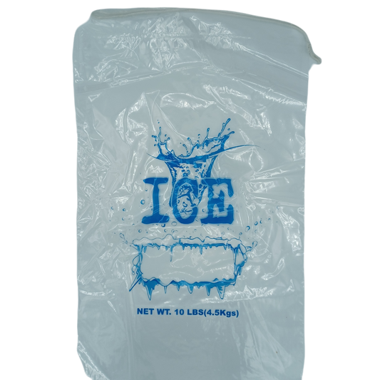 Ice Bag Drawstring 10lb 500ct