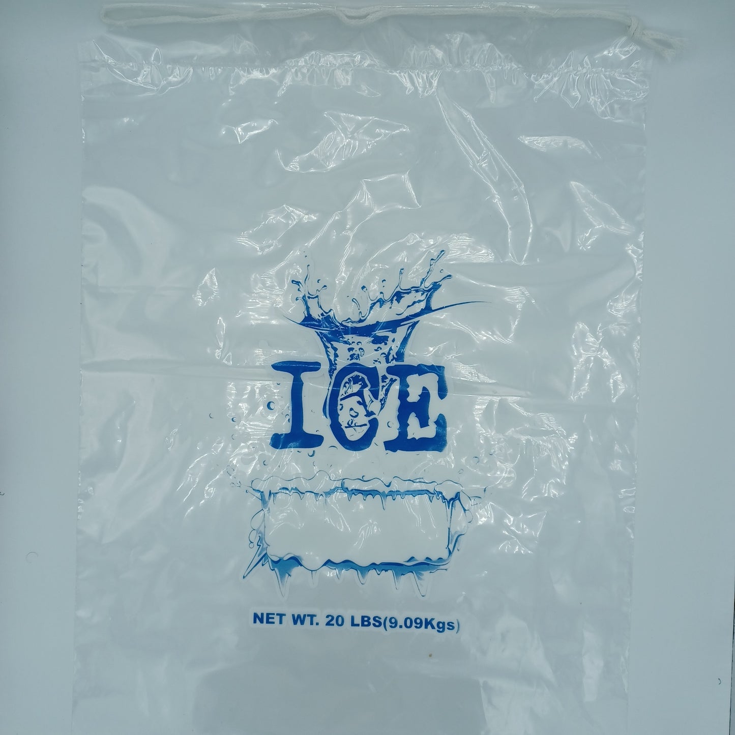 Ice Bag Drawstring 20lb 250ct