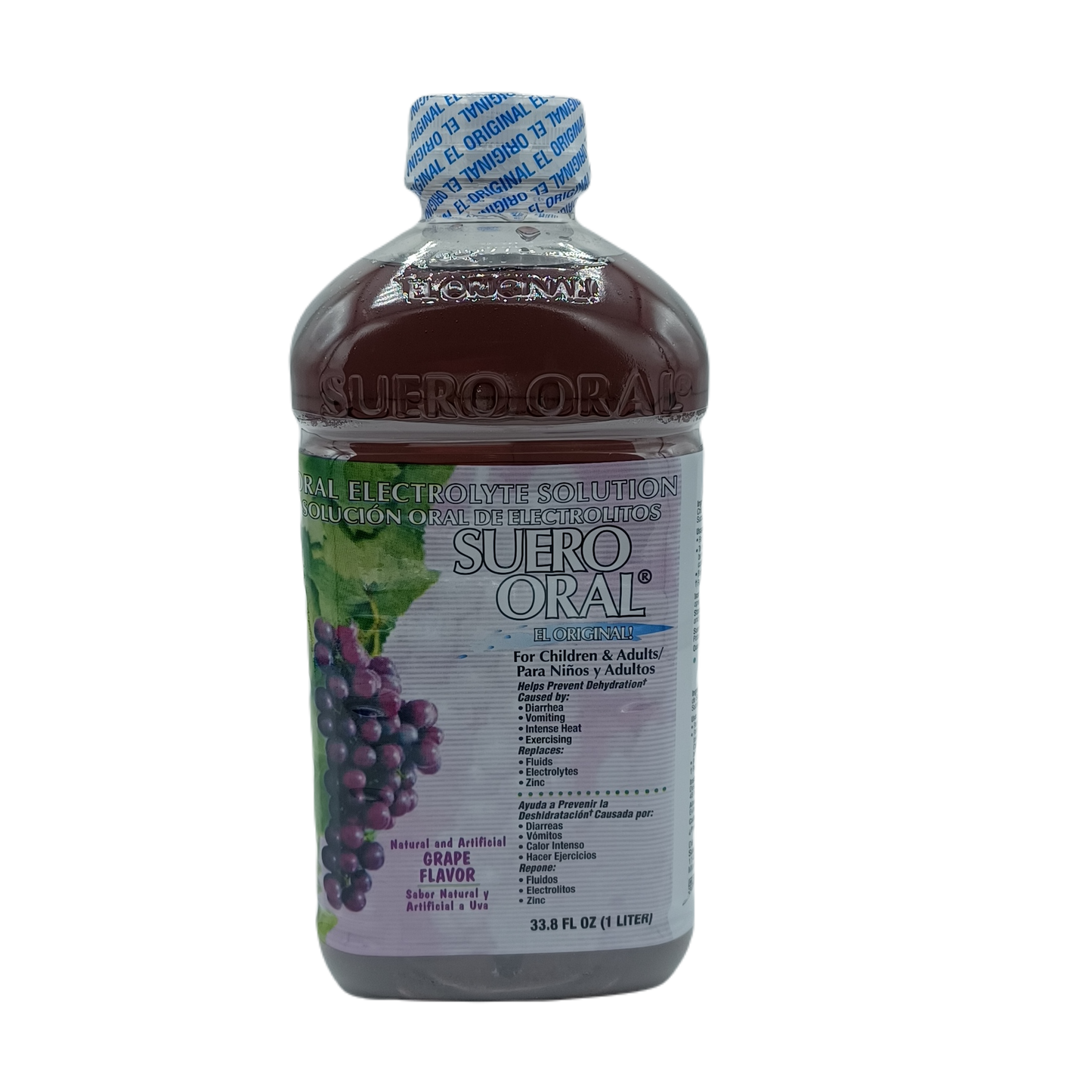 Suero Oral Grape 1L/8ct