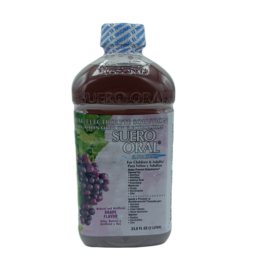 Suero Oral Grape 1L/8ct