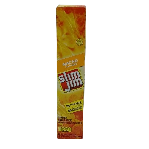 Slim Jim Nacho Fla 0.97oz/24ct