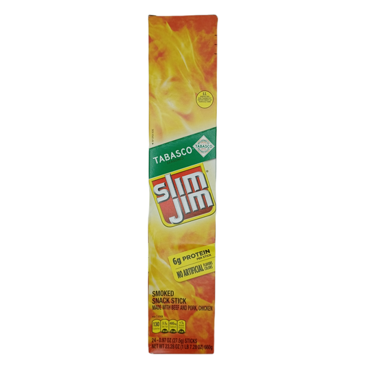 Slim Jim Tabasco Seasoned 0.97oz/24ct