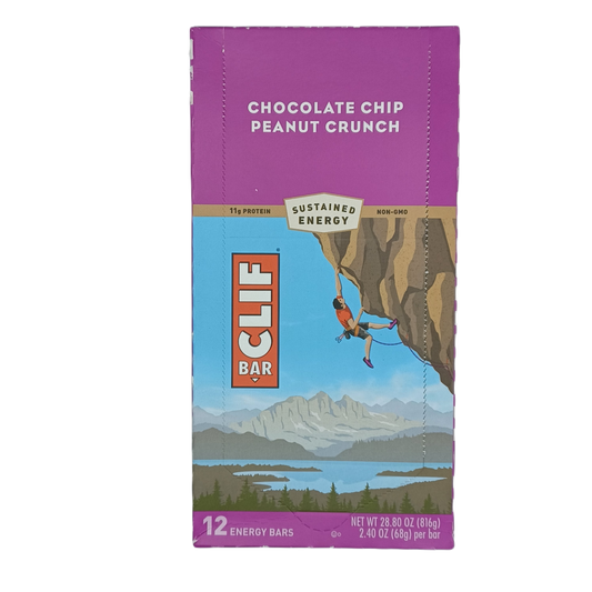 Clif Choc Chip Peanut Cru 12ct