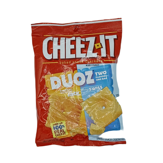 Cheezit Duos Cheddar jack & swis 4.3oz