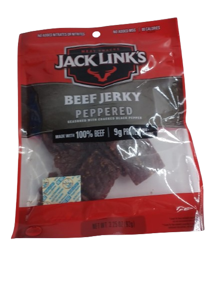 Jack Links Beef Jerky Peppered 3.25oz