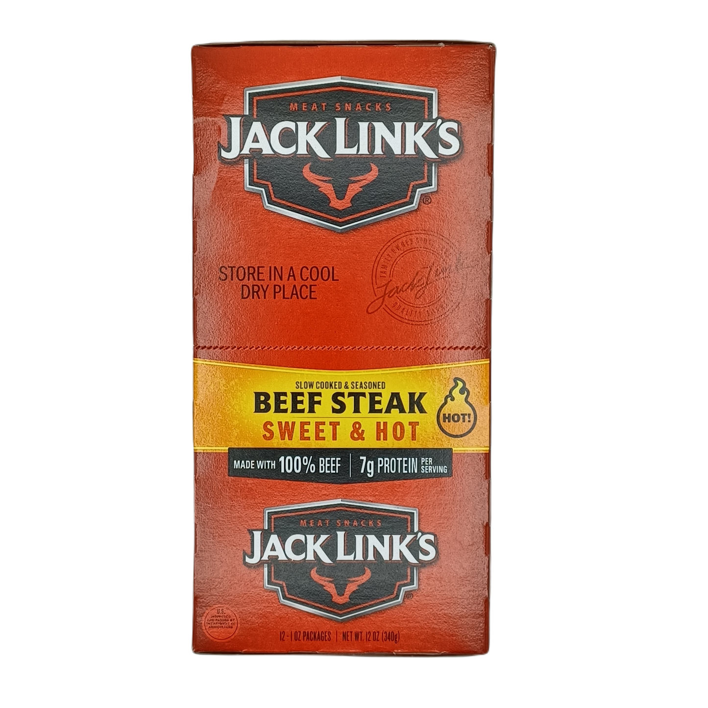 Jack Links Sweet & Hot Beef Steak 1oz/12ct