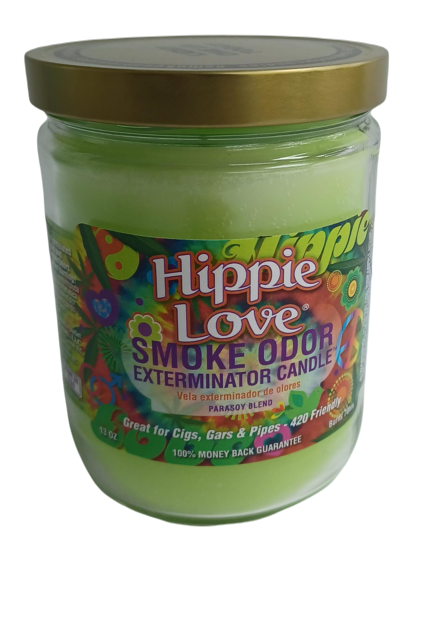 Smoke Odor Hippie Love Candle 13oz