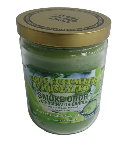 Smoke Odor Cool Cucumber & Honey Candle 13oz