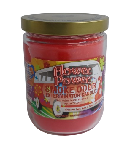 Smoke Odor Flower Power Candle 13oz