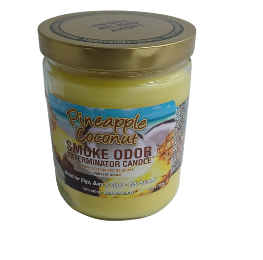 Smoke Odor Pineapple Coconut Candle 13oz