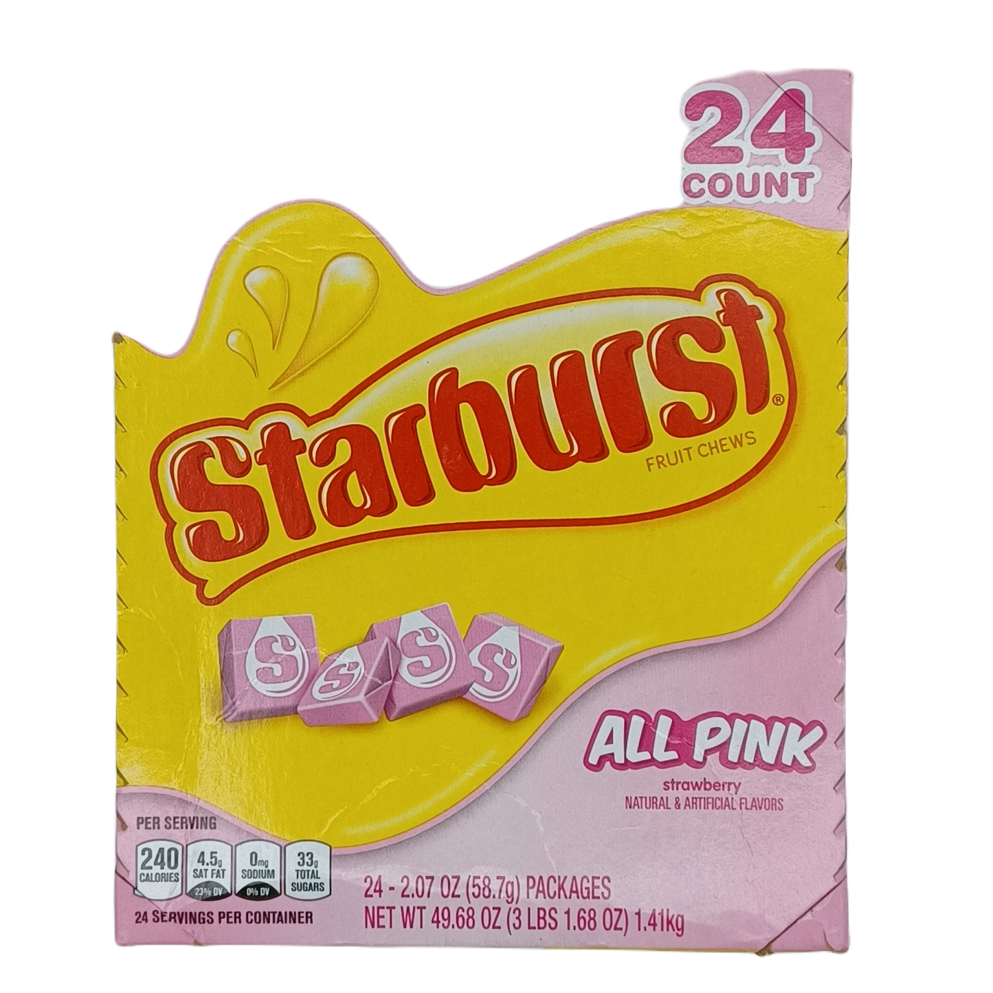 Starburst All Pink Straw 24ct