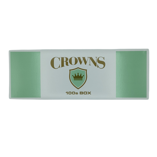 Crowns Menthol Light 100s Box 10/20pk Light Green