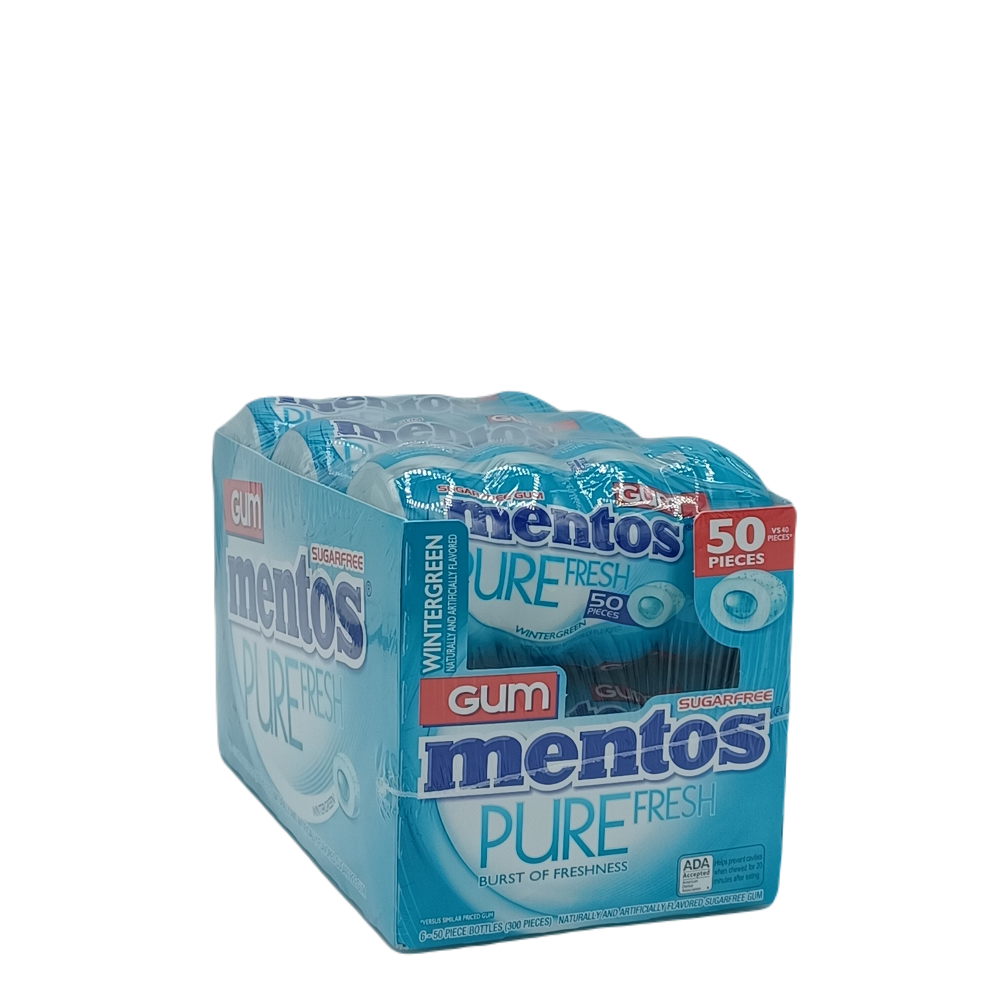 Mentos Gum Wintergreen 50/6ct