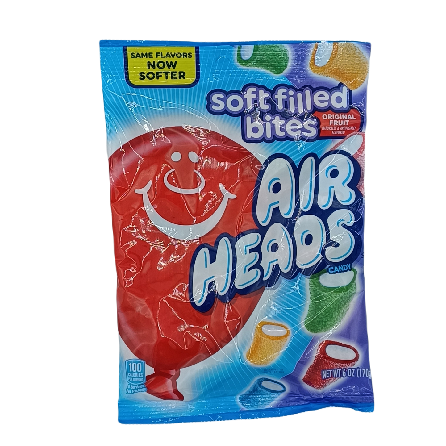 Airheads Sft filled bites Org Fruit 6oz