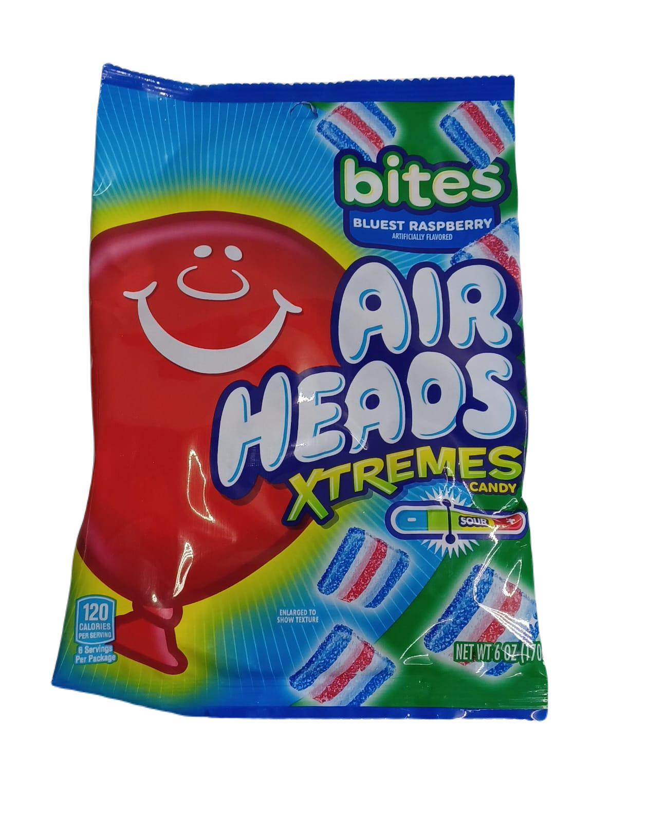 Airheads Bites Blust Raspb 6oz