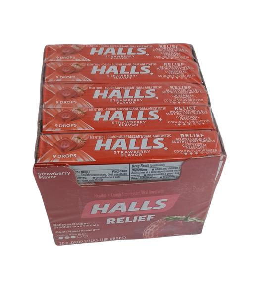 Halls Relief Strawbry 9/20ct