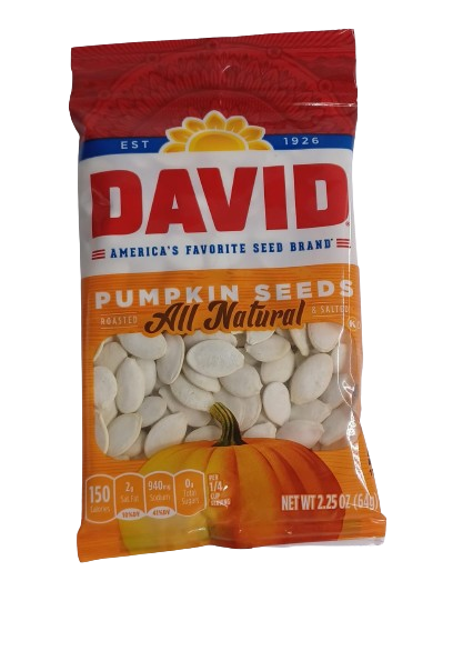 David Pumpkin Seeds 2.25oz