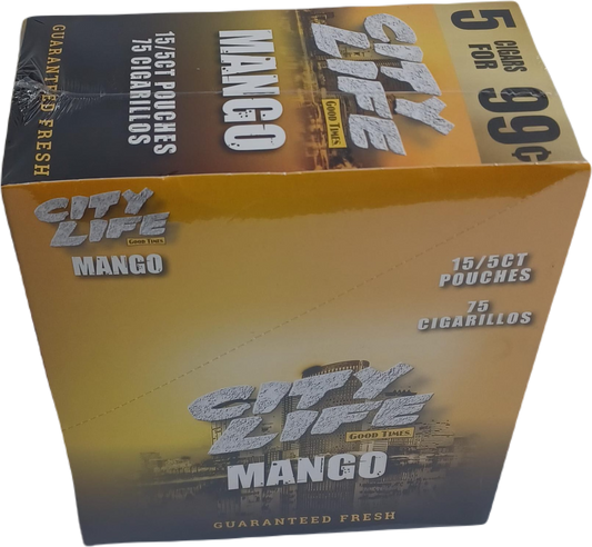 City Life Mango 5/.99c 15/5pk