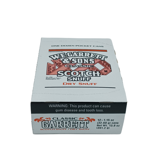 Garrett Scotch Dry Snuff 1.15oz/12ct