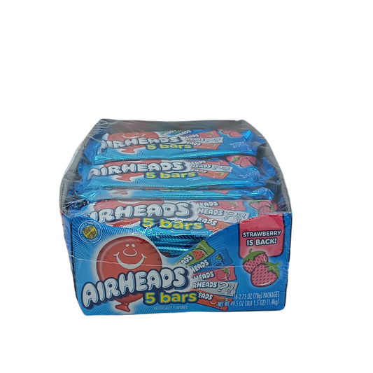 Airheads 5 Bars 2.75oz/18ct