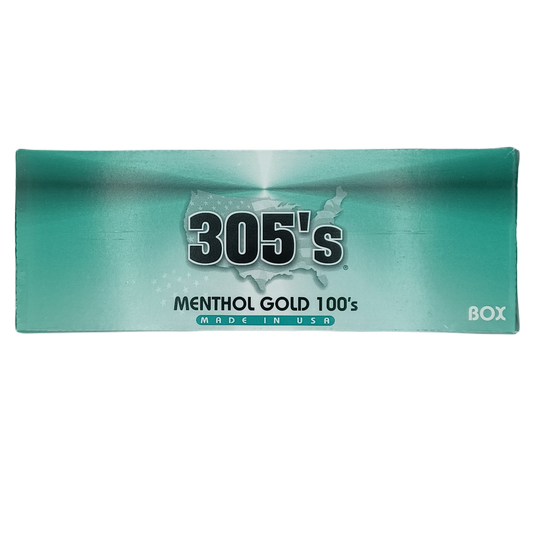 305's Menthol Gold 100's Box 10/20pk