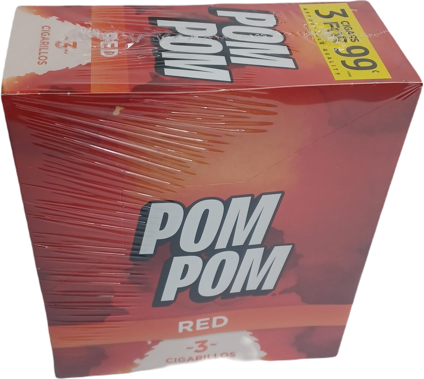 Pom Pom Red 3/.99c 15/3pk