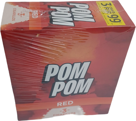 Pom Pom Red 3/.99c 15/3pk