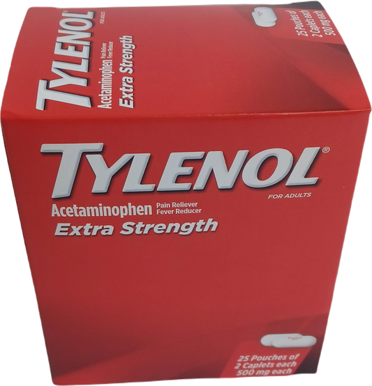 Tylenol Extra Strength 2/25ct Dispenser