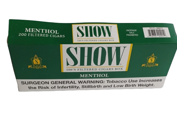 Show Menthol Filter 100's Box 10/20pk