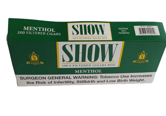 Show Menthol Filter 100's Box 10/20pk