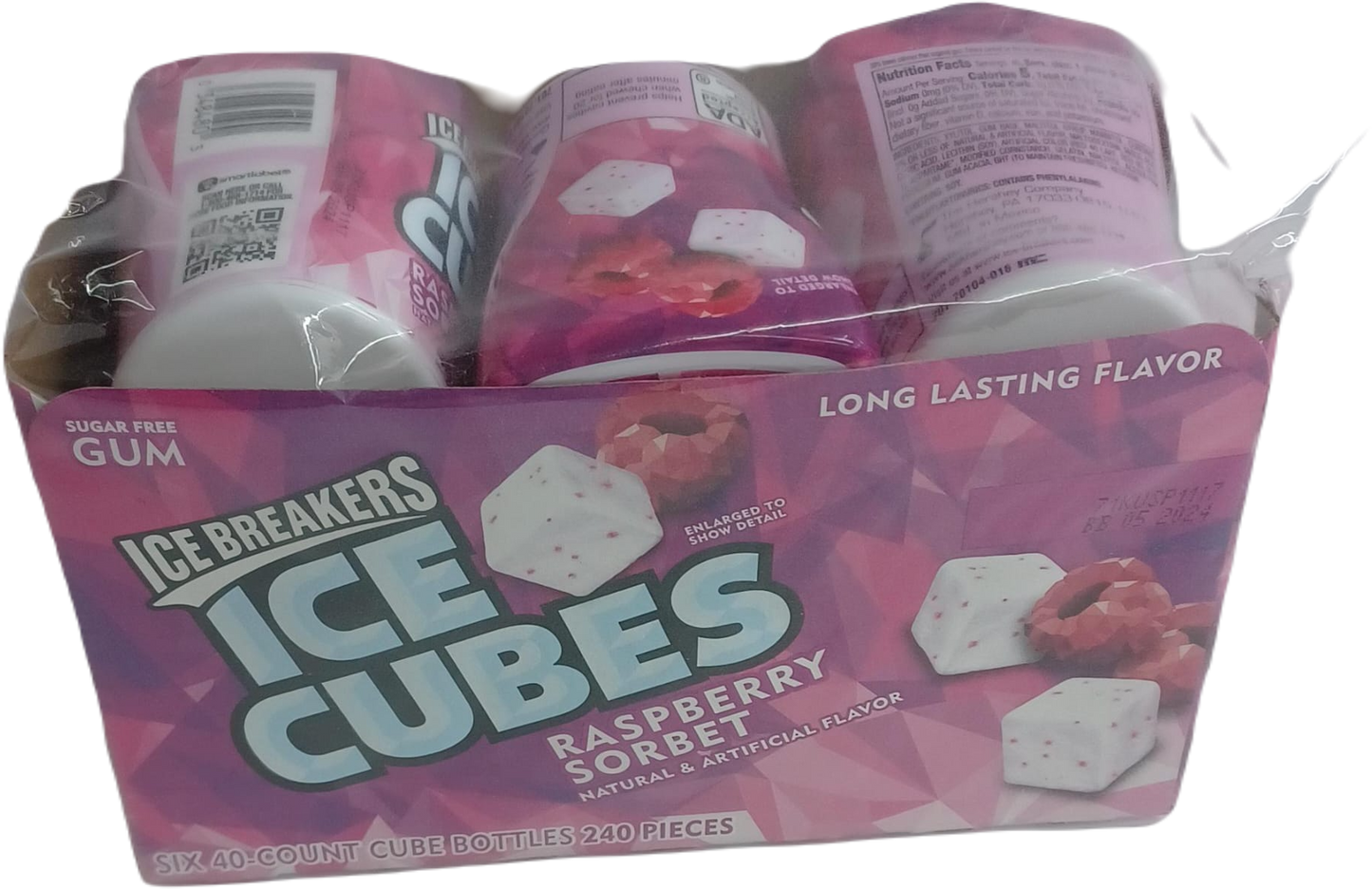 Ice Cubes Rasbry Sobet 40/6ct