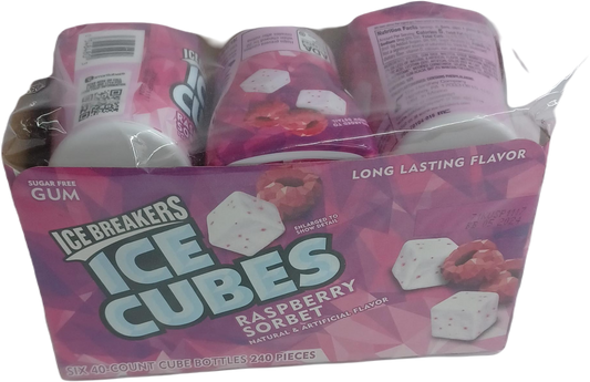 Ice Cubes Rasbry Sobet 40/6ct