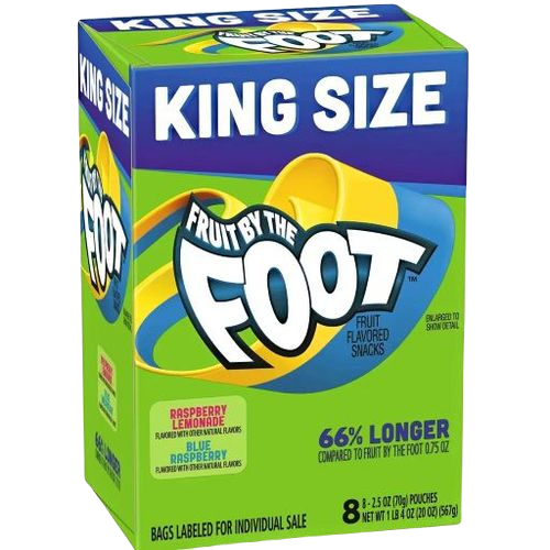 Fruit by the Foot FbF RspLm/ BlRsp 2.5oz- 8ct