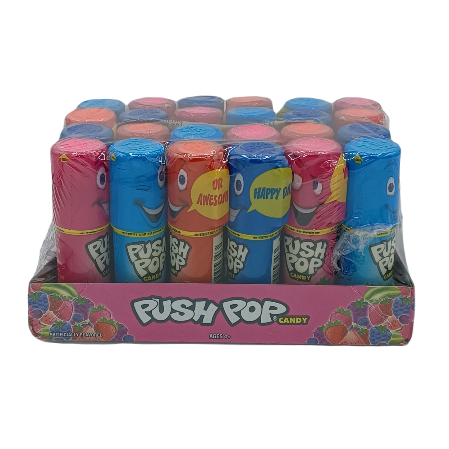 Push Pop Berry Cherry Candy 0.5oz/24ct