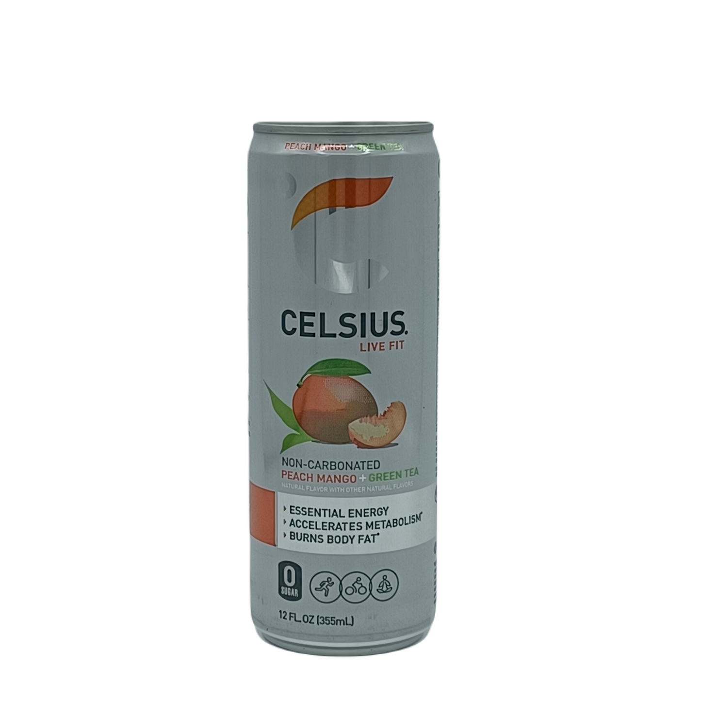 Celsius Peach Mango Green Tea 12oz/12ct