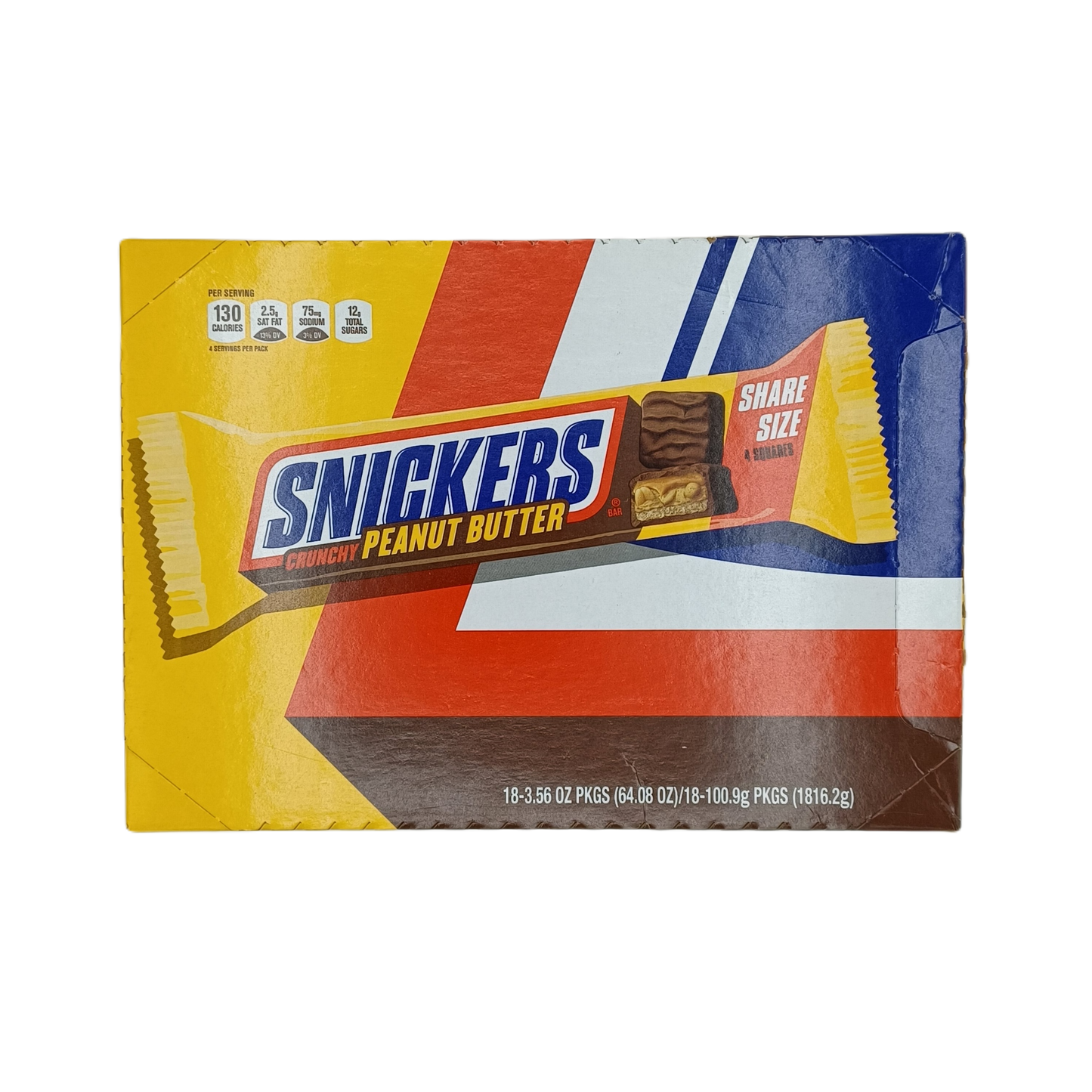 Snickers Crunchy PeanutButter Square SS 3.56z/18ct