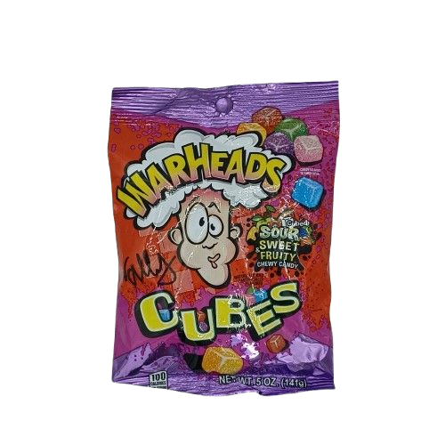 WarHeads Cubes Sour & Sweet Fruity 5oz