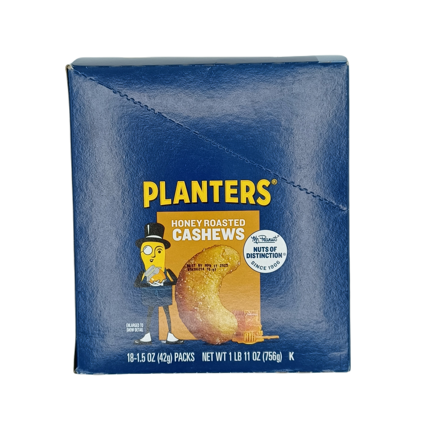 Planters Honey Roasted Cashews 1.5oz/18ct