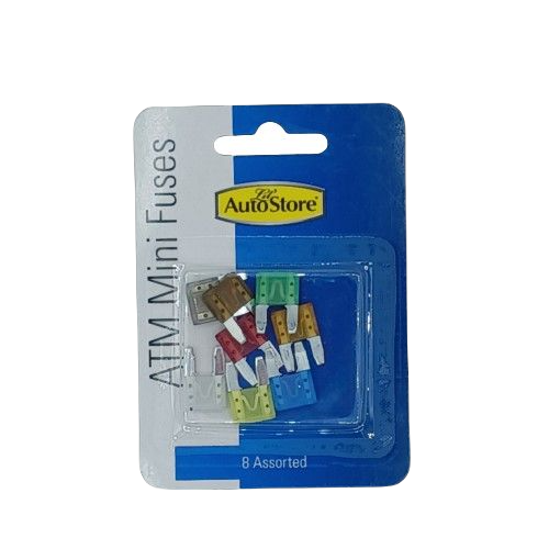 ATM Mini Fuses Ast 8ct