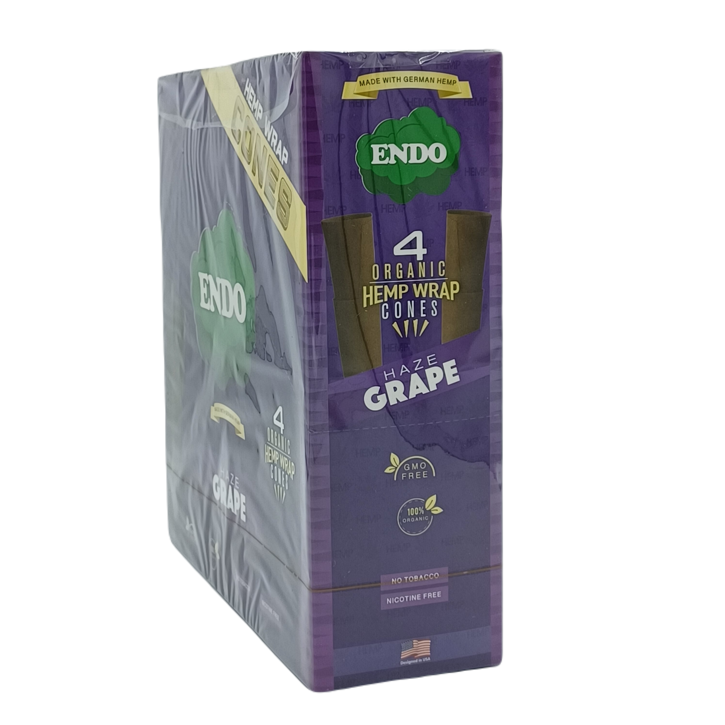 Endo Cones Hemp Wrap Haze Grape 15ct