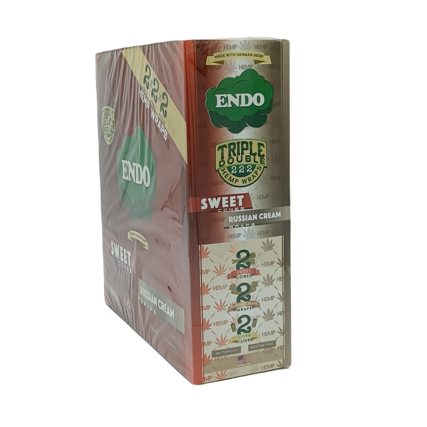 Endo 222 Hemp Wrap Sweet & Russian Cream 15ct